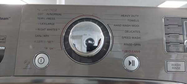 Gray LG Front Load Washer & Gas Dryer Set w/Pedestals & Steam - Image 3