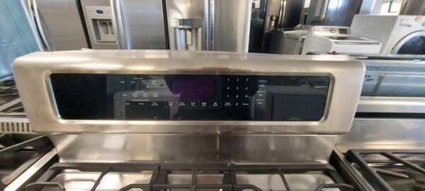 30" Stainless Steel KitchenAid 5 burner Double Oven Gas Range w/Self clean, slow cook, and Convection - Image 4