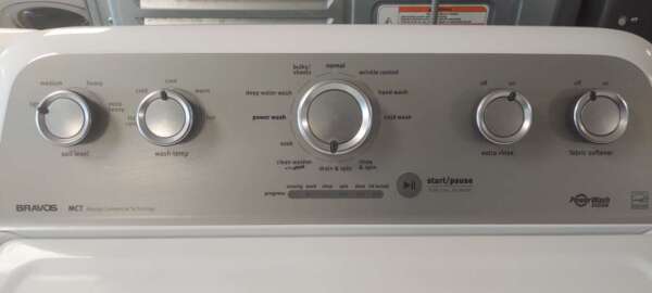 Maytag Bravos Top Load Washer  & Electric Dryer Set Commercial Technology - Image 2