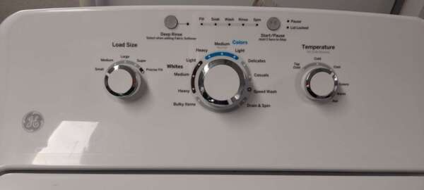 GE Top Load Washer and Gas Dryer Set - Image 2