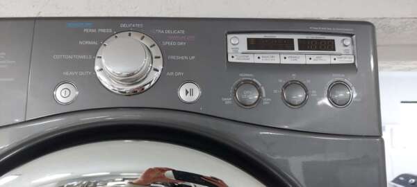 Gray LG Front Load Washer & Electric Dryer Set - Image 4