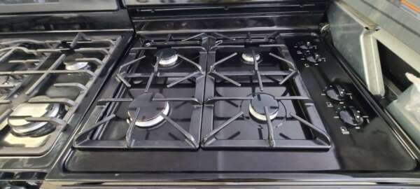 30" Black Maytag Gemini Double Oven Gas Range Selfclean - Image 3