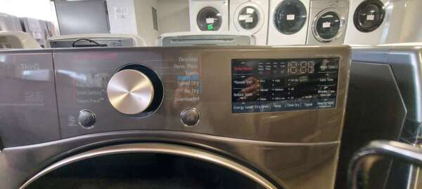 Gray LG Front Load Washer/Electric Dryer Set w/Steam - Image 5