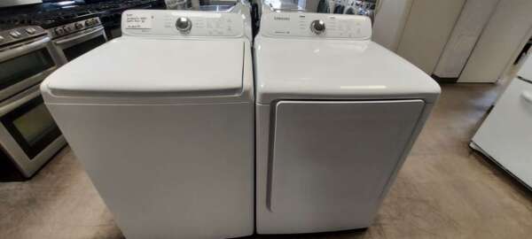 Samsung Top Load Washer Electric Dryer Set