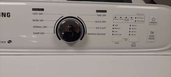 Samsung Top Load Washer Electric Dryer Set - Image 4