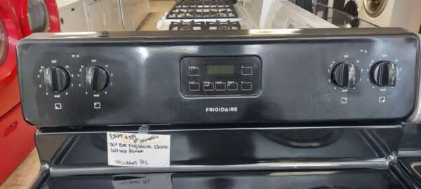 30" Black Frigidaire Electric Coil Top Range - Image 2