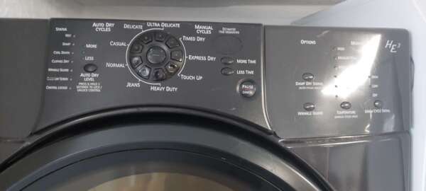 Black Kenmore Elite Front Load Washer & Gas Dryer Set - Image 4