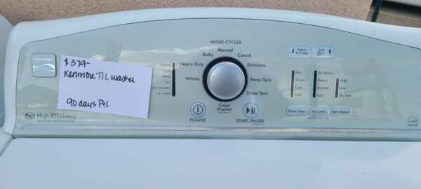 Kenmore Top Load HE Washer W/O Agitator - Image 2