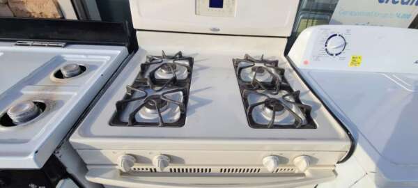 30" Bisque Whirlpool Gas Range - Image 3