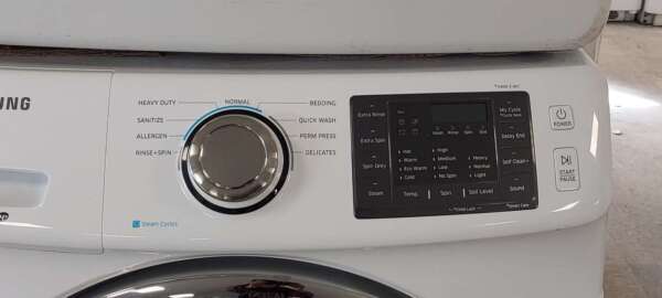 Samsung Front Load Washer Electric Dryer Set w/ Steam - Image 2