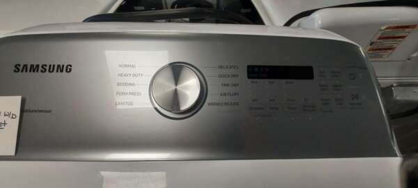 Samsung Top Load Washer/Electric Dryer Set - Image 5