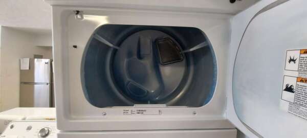 27" Whirlpool Top Load Washer Electric Dryer Laundry Center - Image 4