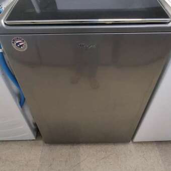 Gray Whirlpool Cabrio Top Load Washer w/ Steam
