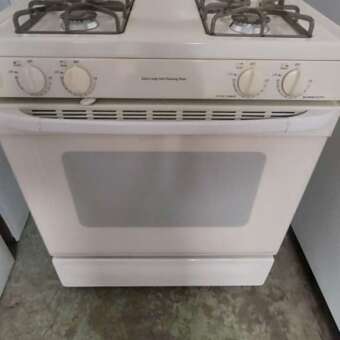 30" Bisque GE Gas Range- XL Capacity