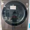 Black Steel LG Thin Q Front Load Washer w/Steam, Sanitary, & Allergiene