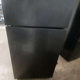16 cu ft Black Americana (By GE) Top Mount Freezer Refrigerator