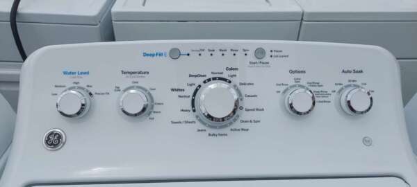 GE Top Load Washer and Gas Dryer Set - Image 2