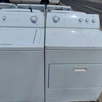 Whirlpool Top Load Washer Electric Dryer Set - Commercial Quality