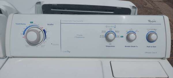 Whirlpool Top Load Washer Electric Dryer Set - Commercial Quality - Image 4