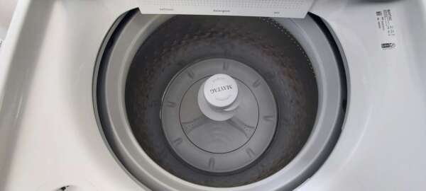 Maytag Top Load Washer (w/agitator) & Electric Bravos XL Dryer Set - Image 3