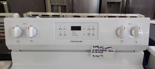 30" White Frigidaire Electric Coil Top Range w/Selfclean - Image 2
