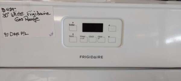 30" White Frigidaire Gas Range - Image 2