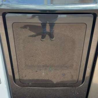 Samsung Black Stainless Gas Dryer w/Steam and Sanitize
