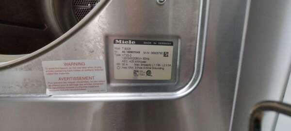 24" Stainless Steel Miele Front Load Washer/Electric Dryer Set - Image 6