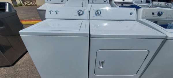 Whirlpool Top Load Washer Gas Dryer Set - Commercial Quality
