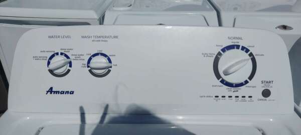 Amana Top Load Washer Electric Dryer Set - Image 2