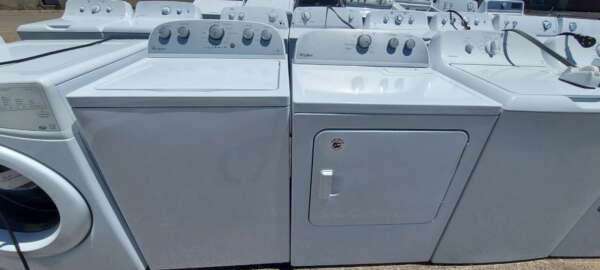 Whirlpool Top Load Washer & Electric Dryer Set