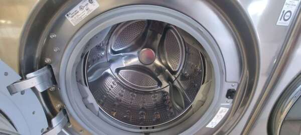 Graphite Steel LG Front Load Washer/turbo wash(MINI WASHER IN PEDESTAL) & Electric Dryer Set w/Steam & Pedestals - Image 3