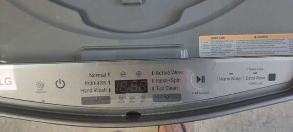 Graphite Steel LG Front Load Washer/turbo wash(MINI WASHER IN PEDESTAL) & Electric Dryer Set w/Steam & Pedestals - Image 5