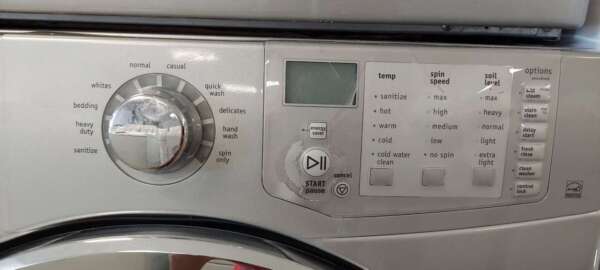 Silver Frigidaire Front Load Washer/Electric Dryer Set - Image 2