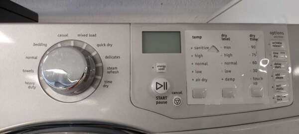 Silver Frigidaire Front Load Washer/Electric Dryer Set - Image 4