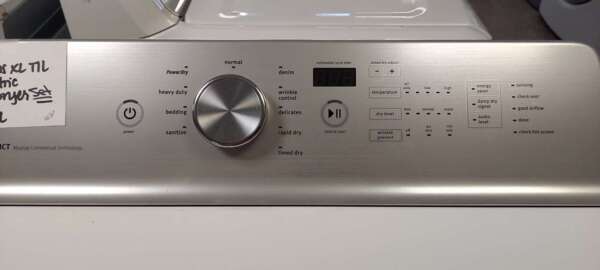 Maytag Top Load Washer (w/o agitator) & Electric Bravos XL Dryer Set - Image 4