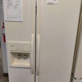 25 cu ft Bisque Kenmore Side-by-Side Refrigerator