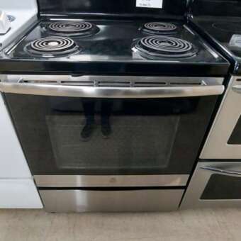 30" Stainless Steel GE Electric Coil Top Range w/Selfclean