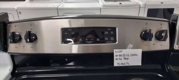 30" Stainless Steel GE Electric Coil Top Range w/Selfclean - Image 2