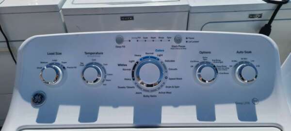 GE Top Load Washer and Electric Dryer - Image 4