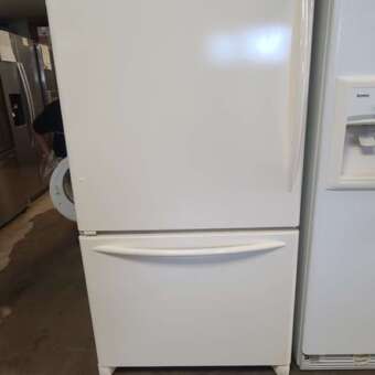 22 Cu Ft Bisque Kitchenaid Bottom Mount Refrigerator