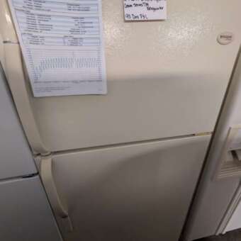 21 Cu Ft Bisque Frigidaire Crown Series Top Mount Refrigerator