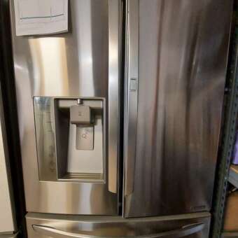 29 Cu Ft Stainless Steel LG French Door W/ Dual Ice Makers and Convenience Door