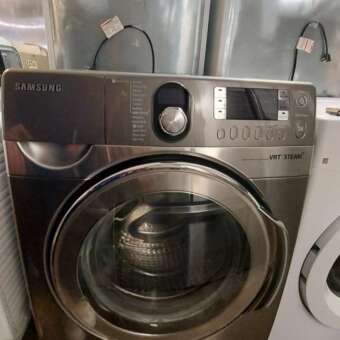 Gray Samsung Front Load Steam Washer