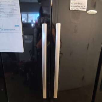 25 Cu Ft Black Whirlpool Gold French Door W/ Ice Maker