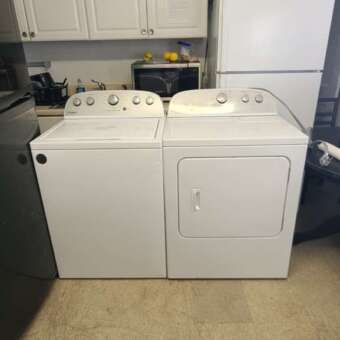 Whirlpool Top Load Washer Electric Dryer Set