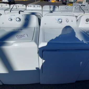 GE Top Load Washer Electric Dryer Set