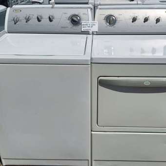 Whirlpool Top Load Washer Electric Dryer Set