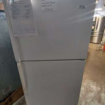 18 Cu Ft White Whirlpool Top Mount Refrigerator